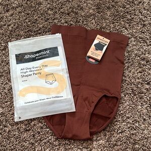Shapermint Essentials High-Waisted Shaper Panty in Brown